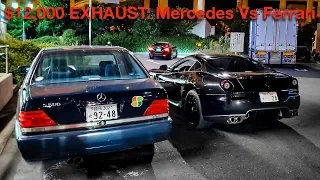 BATTLE OF THE $12,000 EXHAUSTS: CHEAP MERCEDES VS FERRARI 599 SUPERCAR