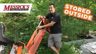 Its OKAY! Tips for storing equipment outside.