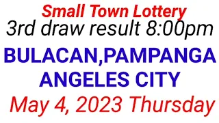 STL - BULACAN,PAMPANGA,ANGELES CITY May 4, 2023 3RD DRAW RESULT