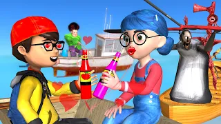 Scary Teacher 3D - Nick Love Tani - Rescue Tani and Nick | Funny Animation Granny & Siren head troll