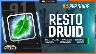 RESTO DRUID 9.1 PvP Guide | Best Race, Talents, Covenants, Soulbinds, Conduits, Gear & Macros