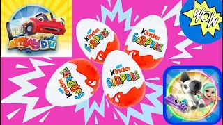 ASMR Kinder Surprise Eggs/Toys"Applaydu"-unboxing-opening/Kinder Überraschungseier auspacken#new