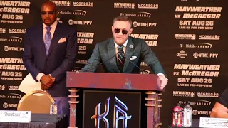 'YOU LITTLE FOOL' - CONOR McGREGOR SAYS TO GUY IN CROWD 'SHUT UP LITTLE BITCH' IN PRESS CONFERENCE