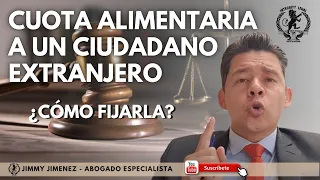 ¿Cómo fijar cuota alimentaria a un ciudadano extranjero o en el exterior? ¿Es posible pedir cuota?