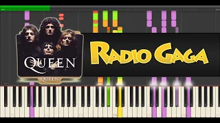 Queen - Radio Ga Ga 🎼 [Piano Tutorial] 🎹 (Synthesia) 🎵 {MIDI}