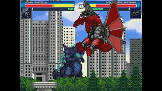 Godzilla Kaijuu Daikessen 2 New Super Godzilla Gameplay