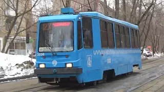 Трамвай 71-134А (ЛМ-99АЭ) №3030 "Московский Транспорт" с маршрутом №27