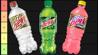 Ranking Every Mountain Dew Flavor I've Ever Tried!!