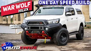 🐺 WAR WOLF 🐺 // TOYOTA HILUX 1 DAY SPEED BUILD | TOYOTA HILUX WHEELS, TYRES & 4X4 ACCESSORIES