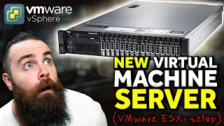 i bought a new SERVER!! (VMware ESXi Setup and Install)