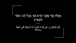 Psalm 119 Zabur/Tehillim Sephardi Hebrew Canting/Recitation with Arabic