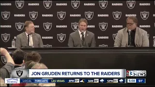 Jon Gruden introduced as Raiders coach
