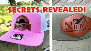 Secrets to Making Leather Patch Trucker Hats with a Laser!