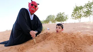 الوحش الاحمر حط الياس بالصحراء !