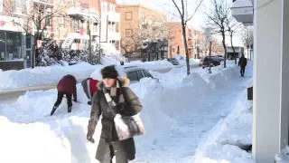 Raw Video: Montreal digs out from record snowfall