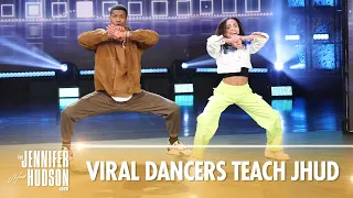 Viral Dancers Mariandrea Villegas and Phil Wright Teach Jennifer Some Moves!