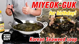 How to make Miyeok Guk | Korean Seaweed Soup! | aka Korean birthday soup | SO EASY