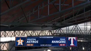 Mlb the show 23 Astros vs Rangers Altuve 2 homers