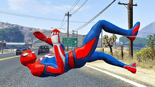 GTA 5 Suck Smash Ragdolls 24 (Spiderman)