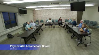 10-26-2021 - Paynesville Area School Board Meeting