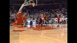 Chris Webber vs. Luc Longley (October 17, 1995); Rasheed Wallace throws the. ball at Longley