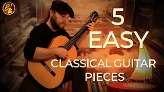 5 easy classical guitar pieces by famous composers
