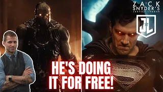 Zack Snyder Worked On Snyder Cut FOR FREE! | Not Getting Paid For Zack Snyder's Justice League!