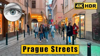 Prague streets walking tour: Wenceslas & Old Town Squares🇨🇿 Czech Republic 4k 60fps HDR ASMR