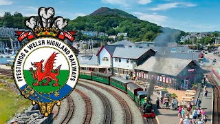 Ffestiniog and Welsh Highland Railway – Harbour Station, Porthmadog [4K UHD]