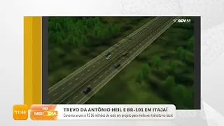 Trevo da Antônio Heil e BR-101 em Itajaí | Trânsito | SCC Meio-Dia