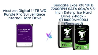 WD Purple Pro vs Seagate Exos X18: Which is the best surveillance hard drive?