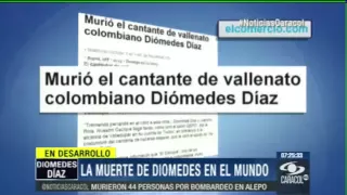 DIOMEDES DIAZ A MUERTO − EL MUNDO LAMENTA SU MUERTE