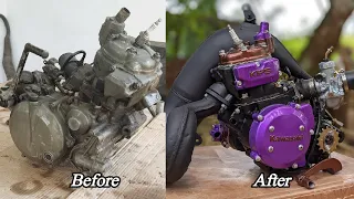 KDX125 Engine full Restoration | Kawasaki KDX KIPS Power Valve