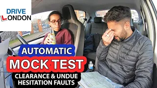 UK Driving test - Learner Driver FAILS for CLEARANCE & UNDUE HESITATION In A Mock Test - London 2020