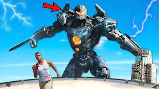 Giant ROBOT Attacked Los Santos in GTA 5 Part 2 | AVENGERS ARMY VS ROBOT