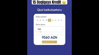 15 Dəqiqəyə Kredit