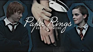 Ron & Hermione || Paper Rings