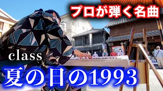 【ストリートピアノ】プロの路上ライブ！夏の日の1993を全力で弾いてみた！【懐メロ】