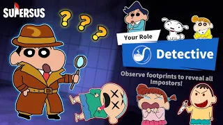 Shinchan became detective in super sus and found imposter 😱🔥 | shinchan playing among us 3d 😂🔥