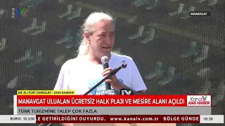 MANAVGAT ULUALAN ÜCRETSİZ HALK PLAJI VE MESİRE ALANI AÇILDI