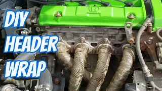 DIY exhaust wrap install | Honda Prelude