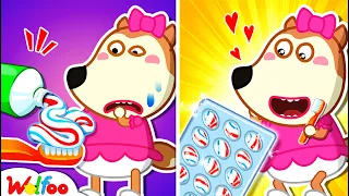 Don't Take Too Much Toothpaste, Lucy ! Best Parenting Life Hacks with Wolfoo 🤩 Wolfoo Kids Cartoon