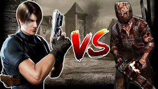 Resident Evil 4 Leon Knife vs Super Dr. Salvador (No Damage)