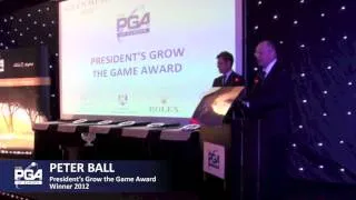 President's Grow the Game Award: Peter Ball - PGAs of Europe Annual Congress Awards