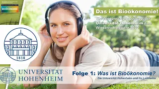 Das ist Bioökonomie! Podcast - #1: "Was ist Bioökonomie?" mit Prof. Dr. Iris Lewandowski