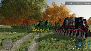 Farming Simulator 22, №6; уборка хлопка.