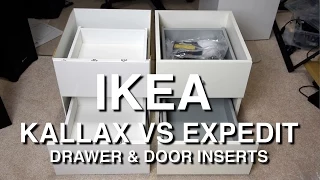 IKEA Kallax vs Expedit Shelf Insert Comparison