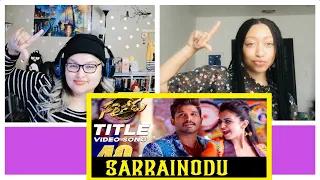 "Sarrainodu" Title Song REACTION!| Allu Arjun| Rakul Preet Singh| SARRAINODU #alluarjun