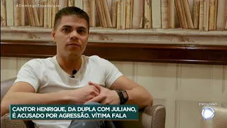 Sertanejo Henrique, da dupla com Juliano, é acusado de agressão.