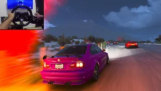 He INVITED me to RACE (I left my BOAT) 🚤 | BMW M3 GTR | Forza Horizon 5 | Steering Wheel Gameplay